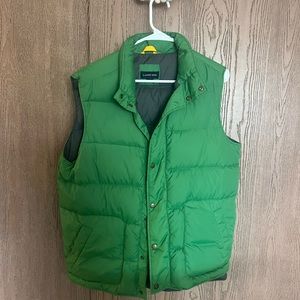 Green llbean vest